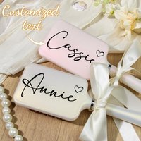 Custom Text Love Hairbrush Bridesmaid Gift Exquisite Wedding Hairbrush Personalized Birthday Gift Cheerleading Gift Custom Comb