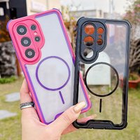Luxury 2-in-1 Shockproof for Magsafe Wireless Charging Protection Cover For Samsung Galaxy S26 Ultra S24 S23 S25 Ultra Plus Case