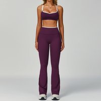 Gym Tracksuit Yoga Set 2 Pieces Workout Outfits Fitness Sportswear High Waist Leggings Sports Bra Athletic Wear Women Clothes