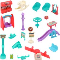 Suitable For Dollhouses Doll Accessories,Simulation Outdoor Amusement Facilities, Beach Chairs, Home Play Toys,Children's Gift