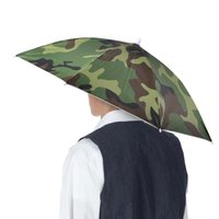 Portable Rain Umbrella Hat Foldable Outdoor Fishing Sunshade Waterproof Camping Headwear Beach Head Hats Fishing Hat