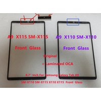 New 8.7''Inch For Samsung Galaxy Tab A9 SM-X110 SM-X115 X110 X115 Touch Screen Front Glass Panel +Laminated OCA Glue 100% Tested