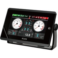 KUS TFT KMB-70 Integrated Data Monitor 7 Inches Gauge Panel Compatible with J1939 or NMEA 2000 Network for Two Fuel Engines