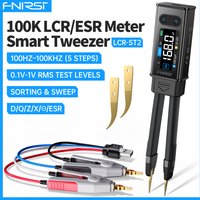FNIRSI LCR-ST2 Smart Tweezer SMD ESR Tester High Accuracy LCR Diode Multi-Frequency 100Hz-100kHz Fine Measurement 2Mode Display