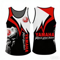 2026 Summer Trendy Personalized Yama Black and Red Color Printed Tank Top Men and Women Fashion Quick Drying Sports Tank Top