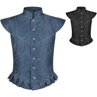 Medieval Tudor Jacket Costume Retro Men's Short Vest Stand Collar Victorian King Cosplay Halloween Costume
