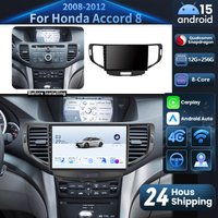 Android 15 Carplay Auto DSP 2K Screen Car Radio Multimedia Player For Honda Accord 8 2008 - 2012 Qualcomm Snapdragon WIFI 4G GPS