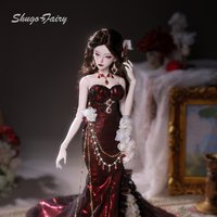 ShugaFairy 1/4 BJD Anubis G Full Set Red European Retro Countess Bariy Body Handmade Exquisite Collectible Doll Figure