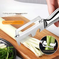 New Stainless Steel Peeler Set - Kitchen Fruit Peeler, Large Onion Slicer, Vegetable and Carrot Peeler, Bottle Opening, Peeling,