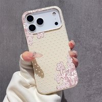 High Quality Polka Dot Lace Y2K Phone Case For iPhone 17 16 15 14 13 12 11 Pro Max 17 Air XSMax XS XR X 7 8 Plus Soft Back Cover