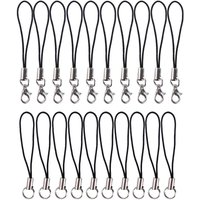 10Pcs Phone Hanger Clips Key Holder Bag Key Ring DYM Phone Lanyard String Phone Lanyard Lobster Clasp Rope Lanyard Lariat Cords