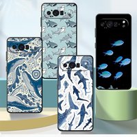 Case for Google Pixel 10A 7a 6a 9a 6 7 8 Pro 8a 10 9 Pro XL Funda Phone Cover Ocean Shark