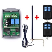 Universal Garage Door Remote Control 433.92mhz Receiver + Transmitter + Antenna Replacement 433MHz Gate Door Opener Controller