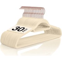 10pcs Multi-function Non-slip Velvet Hangers with Rose Gold Hooks Thickened No-trace Closet Organizer