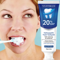 YUITIKUE 100g20% HAP Hydroxyapatite Repair Toothpaste, Mint Fragrance, Whitening, Intensive Cleaning & Long-Lasting Fresh Breath