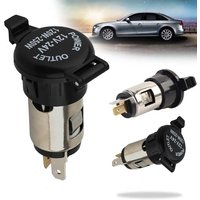 DC 12-24V Cigar Lighter Socket Car Cigarette Lighter Female Socket Power Plug Auto Motorcycle Car Marine Atv Rv Accessories
