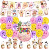 Stary kids Skzoo birthday party decoration animal image banners balloons cake toppers party supplies wholesale Fun Party