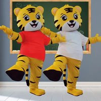 Tiger Mascot Doll Costume Anime Adult Cosplay Animal Full Body Set Fancy Dress Halloween Christmas Advertising Walking Props