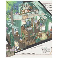 Large 3D architectural design manuscript landscape stickers DIY toy games scrapbook stickers decoration planners holiday gifts