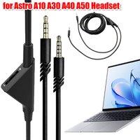 2.0M/6.5 Feet Audio Cable W/ Volume Control Headset Cable for PC PS4 Etc Headset Cord Lead for Astro A10 A30 A40 A50 Headsets