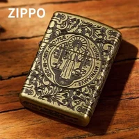 Zippo Limited Edition Golden Antique Brass Constantine Priest with Intricate Carving Accessory Windproof Collection in box