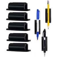 5pcs New Creative Multifunctional No-install Reusable Desktop Adhesive Silicone Pen Holder