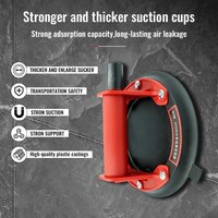 Vacuum Suction Cup 200kg Loading Capacity 8 Inch Diameter Heavy Duty Vacuum Spreader for Tile Adsorption Lifting Granite Glass