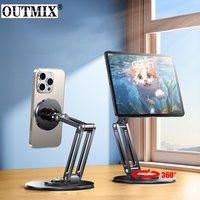 OUTMIX The New Strong Magnetic Tablet Holder Supports Ipad 360 Degree Rotating Desktop Office Which Is Convenient and Practical