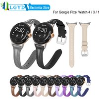 xDfind Genuine Leather Watch Band For Google Pixel 4 / Pixel 3 41mm 45mm Watch Adjustable Strap Fashion Wristband