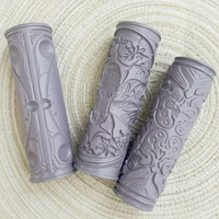 1PC Clay Tile Roller 3D Printed Clay Texture Rollers Flower Bird Pattern Rolling Pins Rollers DIY Animal Texture Pottery Tools