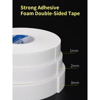 Strong Adhesive Double-Sided Foam Tape White Buffer Door And Window Seal Fixed Carpet Wall Decoration Installation Car Interior