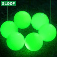 6pcs Luminous Night Golf Ball Bright Luminous Balls Glow in The Dark Fluorescent Golf Ball for Training Hitting Practice