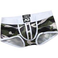 Men's nylon mesh breathable cool camouflage panties addicted youth boxers boxers