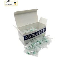 100/200Pcs Dental Anaesthesia Needle Cartridge Tips Disposable Sterile Plastic Hub Root Canal Endo Irrigation Syringe Tip 27/30G
