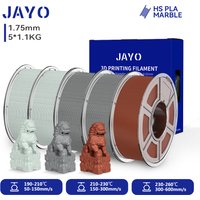 JYAO 5 Rollen Hochgeschwindigkeits-Marmor-PLA-Filament 600 mm/s Hochgeschwindigkeits-PLA-3D-Drucker-Filament Natürliche marmorähnliche Textur für 3D-Druck