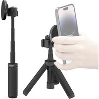 Magnetic Cell Phone Selfie Stick Tripod Extendable Mini Desktop Smartphone Tripod Mount for Magsafe iPhone 14/13/12 Pro Max