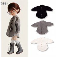 For OB22/24 Doll Handmade Loose Oversize Shirt For Azone 1/6 BJD Blythe Dolls Outfit Clothes
