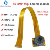 3840 X 2160 4K 8MP HD IMX415 MIPI Kameramodul mit Festfokus 100 Grad 24-PIN MIPI CSI für Produktvision