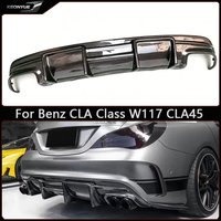 For Mercedes Benz CLA Class W117 CLA45 Carbon Fiber Back lip Car Rear Bumper Diffuser Splitters Spoiler Car Accessories Body Kit