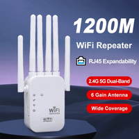 1200Mbps Wireless WiFi Repeater WIFI Extender Signal Booster 2.4G 5G Dual-band Network 802.11ac WiFi Amplifier Router