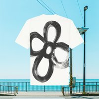 PS Paul Smith Regular Version Smiley Face Floral Pattern Short-sleeved T-shirt 2025for Men and Women with The Same Cotton Print