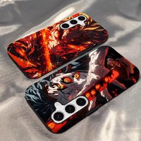 Japanese Anime Demon Slayer Phone Case For Samsung S25 S24 S23 S22 S21 Plus Ultra A56 A36 A26 A16 Glossy HD Hard PC Cover