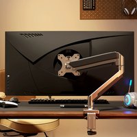 TV Monitor Mount Single PC Monitor Mount Stand Gas Spring Adjustable Arms with VESA 75/100mm, 13-32 Inch Screen Compatibility