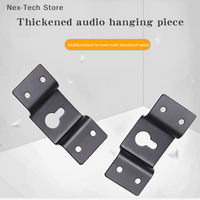 5Pcs Universal Speaker Wall Mount Bracket Ceiling Stand Clamp Surround Speaker Rear Hook Hanger Plate for Speaker Dropship