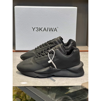 Y3 King Shoe Pure White Mecha Leather Men's Shoe 3D Breathable Bread Shoe Black Samurai Thick Bottom Dad Shoe