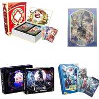 NEW Genshin Cards 2nd Game Animation Peripheral Collection Blind box Royal Card Family Box Rare Thick Cards birthday gifts