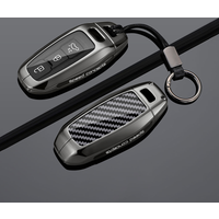 Alloy car key cover case for Audi Q6L E-tron A5L 2026 Audi A3 A5L Q6 A6L Q5 2025 Car Accessories Keychain Remote Fob Holder