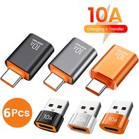 USB 3.0 10A OTG Usb To Type C Adapter USB C Female to USB Male Converter Fast Charging Data Transfer For Macbook Xiaomi Samsung