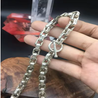 S925 Tibetan Silver Auspicious Interlocking Necklace Pendant Fashion Personalized Accessories Men Women Couples Gift