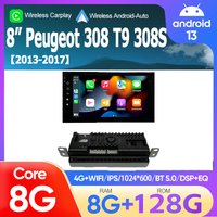 For Peugeot 308 T9 308S 2013 - 2017 Android 13 wifi+4G Carplay Car Radio Navigation GPS Multimedia Video Player BT Stereo auto image 4